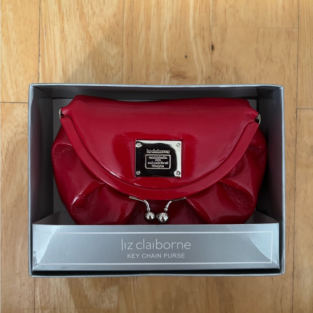 Liz Claiborne Vibrant Red Clutch